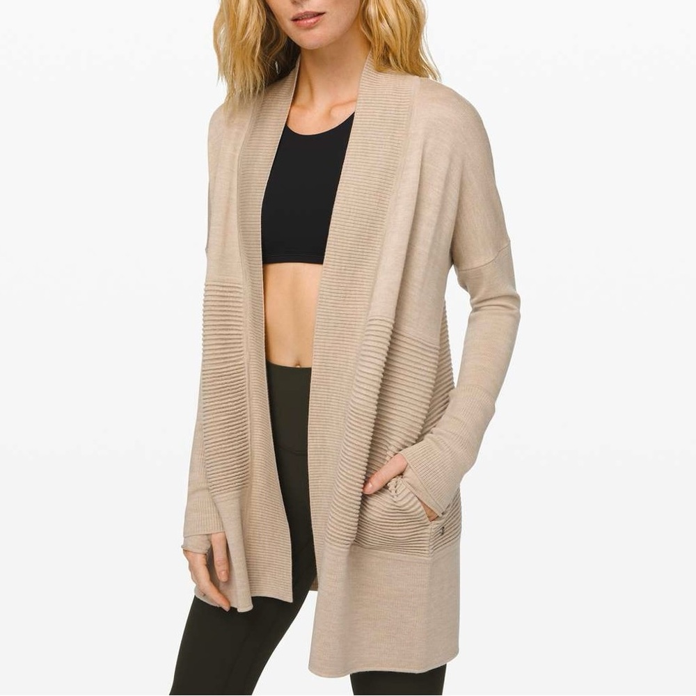 Lululemon Sit In Lotus Wrap II Beige Size 8